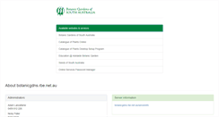 Desktop Screenshot of botanicgdns.rbe.net.au