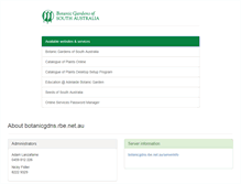 Tablet Screenshot of botanicgdns.rbe.net.au