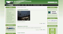 Desktop Screenshot of martincollegiate.rbe.sk.ca