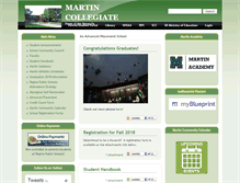 Tablet Screenshot of martincollegiate.rbe.sk.ca