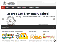 Tablet Screenshot of georgelee.rbe.sk.ca